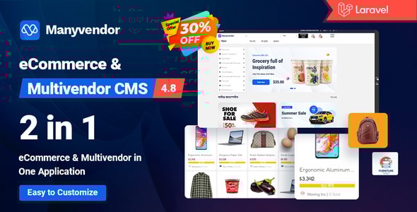 Manyvendor - eCommerce & Multivendor CMS