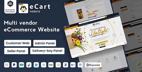eCart Web - Multi Vendor eCommerce Marketplace